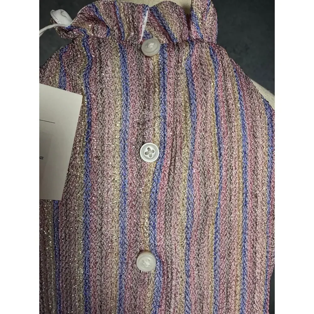 NWT Rachel Zoe x Janie & Jack sparkly party jumpsuit Size 5